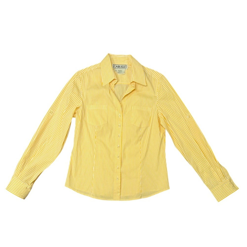 Carlisle Yellow/Silver Hardware Studded Button Front Jacket Size 12/Large $365 - Picture 12 of 12